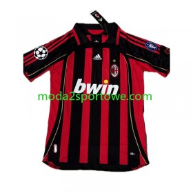 Koszulka AC Milan KAKA 8 Retro Domowe Stroje Piłkarskie 2006-2007 Krótki Rękaw